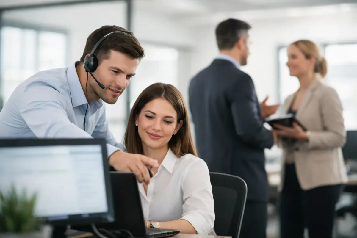Equipo de soporte revisando incidencias, prioridades, mesa de ayuda y continuidad operativa de una empresa