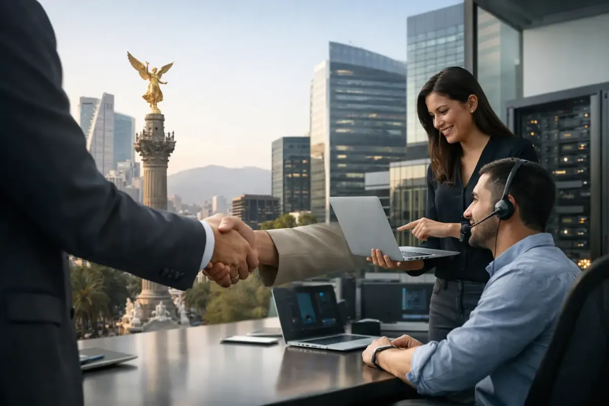 Equipo directivo evaluando outsourcing TIC para empresas en México