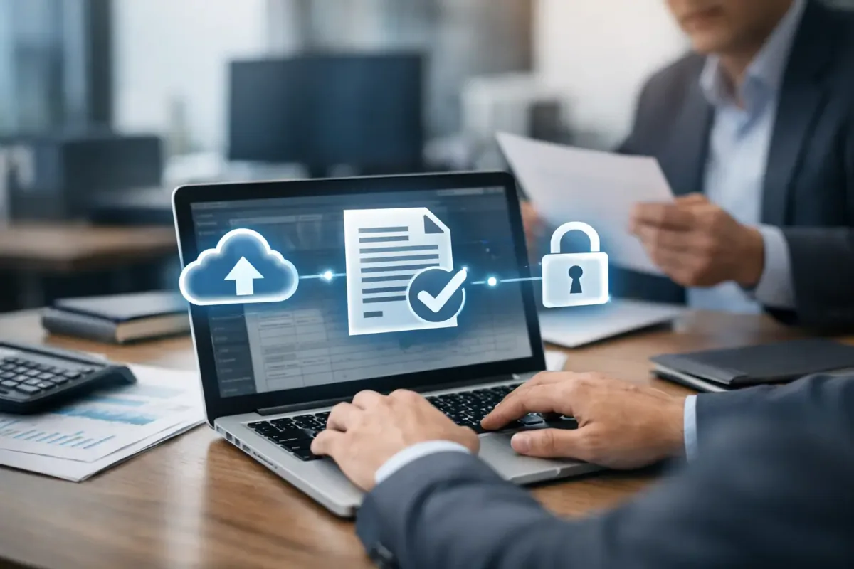 Equipo administrativo revisando timbrado CFDI, validación del PAC y control fiscal en una plataforma de facturación electrónica