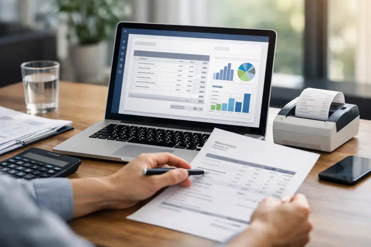 Equipo administrativo evaluando una plataforma de facturación electrónica, CFDI, XML, PDF y cobranza empresarial