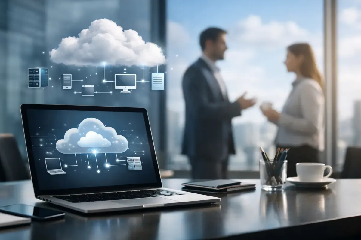 Empresa evaluando servicios de nube, correo, respaldo y colaboración